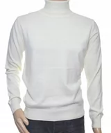 Swetry męskie - Sweter golf męski z kaszmiru i wełny merynosów XL - miniaturka - grafika 1