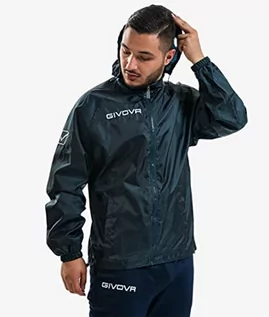 Kurtki damskie - Givova Givova Unisex Rain Basico pikowana kurtka niebieski niebieski S-M RJ001 - grafika 1