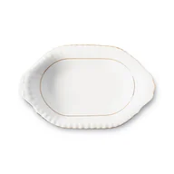 Miski i półmiski - Altom IWONA 014 ZŁOTY PASEK PÓŁMISEK OWALNY 33CM 5903353177632 - miniaturka - grafika 1