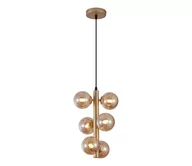 Lampy sufitowe - Wofi 6014-601W - LED Żyrandol na lince VILLA 6xG9/3W/230V złoty - miniaturka - grafika 1