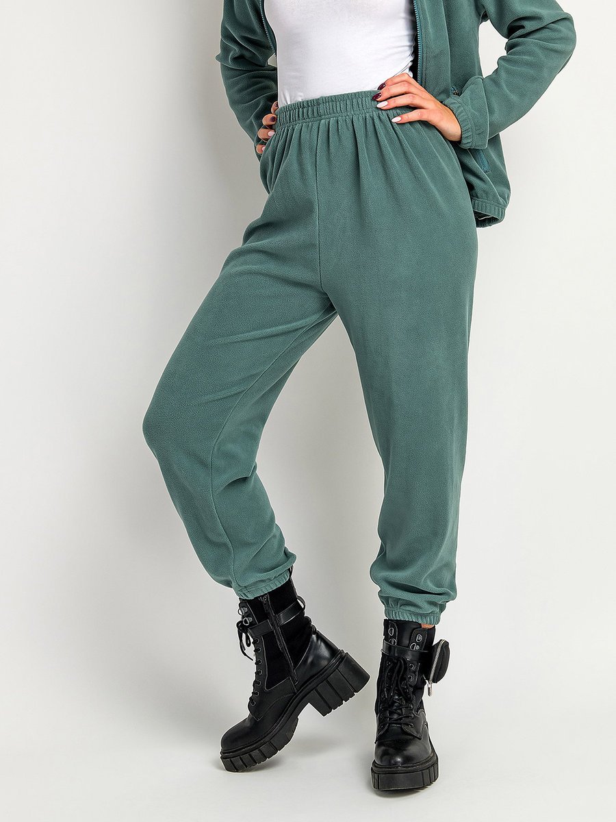 Spodnie polarowe M zielony