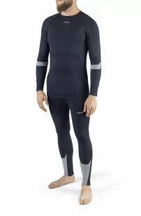 Komplet bielizny termoaktywnej męskiej Viking Volcanic 0908 czarno-szary - Bielizna sportowa męska - miniaturka - grafika 1