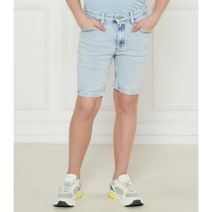 Calvin Klein Jeans Jeansowe szorty Regular Fit - Spodnie i spodenki dla chłopców - miniaturka - grafika 1