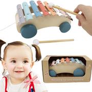 Zabawki interaktywne dla dzieci - Cymbałki 8- Tonowe Instrument Muzyczny Samochód - miniaturka - grafika 1