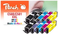 Tusze zamienniki - Peach PI100-437 nabój z tuszem 10 szt. Zamiennik Ekstra (Super) Wysoka wydajność Czarny, Cyjan, Purpurowy, Foto niebieski, Żółty - miniaturka - grafika 1