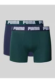 Majtki damskie - Obcisłe bokserki z elastycznym paskiem z logo w zestawie 2 szt - Puma - miniaturka - grafika 1