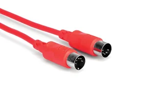 HOSA MID-305RD - Kabel MIDI 1.5m, czerwony - Kable - miniaturka - grafika 1