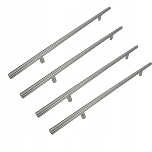 4 x Uchwyt meblowy Reling 256 mm srebrny Metalowy uchwyt do szafek szuflad - Meble modułowe i akcesoria - miniaturka - grafika 1