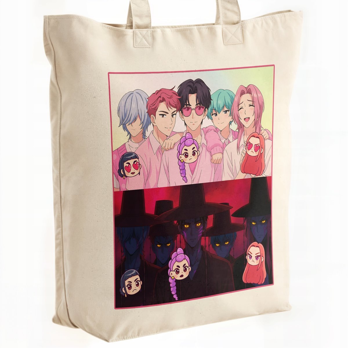 Torba bawełniana premium KPopowe Łowczynie Demonów Huntrix Saja Dla Fanów