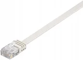 Patchcordy - MicroConnect RJ-45/RJ-45 kat.6 0.25m Biały V-UTP60025W-FLAT - miniaturka - grafika 1