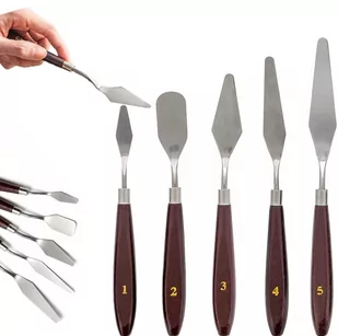 Szpachelki Malarskie 5 Sztuk Zestaw Szpachelek - Narzędzia murarskie - miniaturka - grafika 1