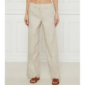 Spodnie damskie - Michael Kors Lniane spodnie | flare fit - miniaturka - grafika 1