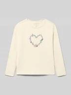 Koszulki dla dziewczynek - Bluzka z długim rękawem z nadrukowanym motywem - miniaturka - grafika 1