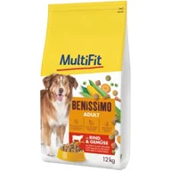 Sucha karma dla psów - MultiFit Benissimo sucha karma dla psa dorosłego, z wołowiną i warzywami 12 kg - miniaturka - grafika 1