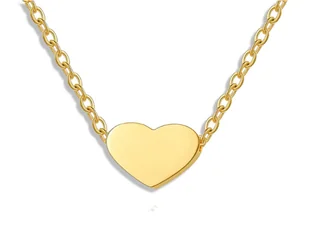 Złoty Naszyjnik 585 Delikatne Gładkie Serduszko 0,89G - Naszyjniki - miniaturka - grafika 1