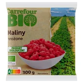 Mrożonki warzywne i owocowe - Carrefour Bio Maliny mrożone 300 g - miniaturka - grafika 1