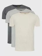 Koszulki męskie - Polo Ralph Lauren Komplet 3 t-shirtów 714830304012 Szary Slim Fit - miniaturka - grafika 1