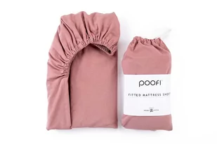 Poofi Prześcieradło Organic 60x120, herbaciana róża - Prześcieradła dla dzieci - miniaturka - grafika 1
