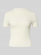 Swetry damskie - Sweter o kroju slim fit z mieszanki wiskozy model ‘SARPHAPILK’ - miniaturka - grafika 1