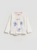 Bluzki dla niemowląt - Reserved - Koszulka Lilo i Stitch - złamana biel - miniaturka - grafika 1