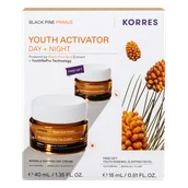Zestawy kosmetyków damskich - Korres Black Pine Primus Krem na dzień 40ml + Krem na noc 15ml - miniaturka - grafika 1