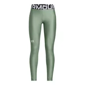 Legginsy - Dziewczęce legginsy treningowe Under Armour HG Legging - zielone - miniaturka - grafika 1