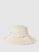 Czapki damskie - Czapka typu bucket hat z paskami z logo - miniaturka - grafika 1
