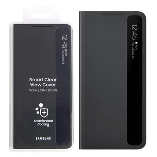 Samsung Galaxy S21 Plus etui Smart Clear View Cover EF-ZG996CBEGWW - czarne - Etui i futerały do telefonów - miniaturka - grafika 1