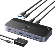 Rozgałęźniki - Ugreen ML Przełącznik / switch USB 3.0 2x4 Ugreen CM687 - miniaturka - grafika 1