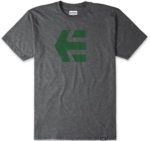 t-shirt ETNIES ICON TEE GREY/GREEN - Koszulki męskie - miniaturka - grafika 1