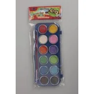 Przybory szkolne - 603535 Farbki akwarelowe 12kol. - miniaturka - grafika 1