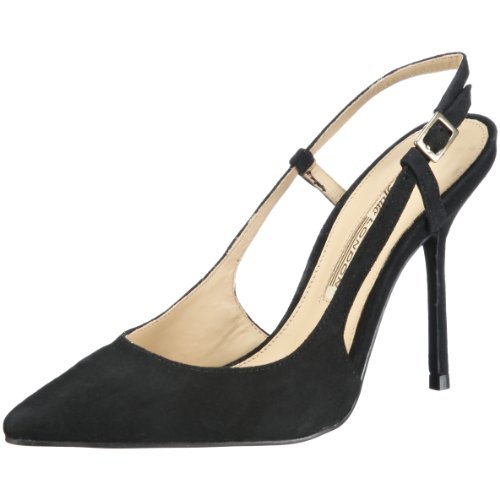 Buffalo London Damskie czółenka 17002-646 KID SUEDE BLACK 01, czarny - Czarny Czarny 01-36 EU