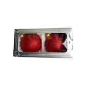 Bombki - Bombka 10 cm brokat 2 sztuki mix - miniaturka - grafika 1