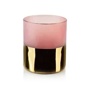 Świeczniki - Lumarko Lumarko Świecznik Śr.8,5xh:10cm Rita Pink HTID1087 Mondex - miniaturka - grafika 1