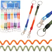 Breloki - BRELOK SPRĘŻYNKA Z KARABIŃCZYKIEM 12 SZT - miniaturka - grafika 1