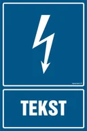 Systemy ekspozycyjne i znaki informacyjne - ZNAK NA ZAMÓWIENIE WZÓR D-005, PN - PŁYTA PCV 1MM; (700X1050MM) - miniaturka - grafika 1