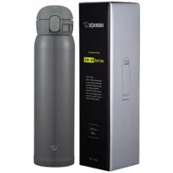Kubki termiczne - Duży kubek termiczny ZOJIRUSHI SM-WR60-HP 600 ml Szary JAPOŃSKI - miniaturka - grafika 1