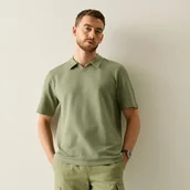 Koszulki sportowe męskie - Regatta Life Koszulka polo męska Delray Oil Green, Cotton, Rozmiar: 4XL - miniaturka - grafika 1