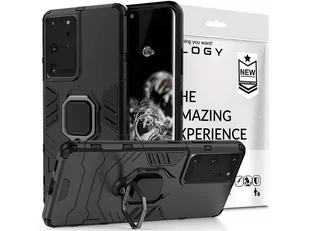 Etui Alogy Stand Ring Armor do Samsung Galaxy S21 Ultra czarne - Etui i futerały do telefonów - miniaturka - grafika 1