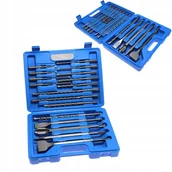 Wiertła - ZESTAW WIERTEŁ I DŁUT W WALIZCE WIERTŁA DŁUTA 17EL - miniaturka - grafika 1