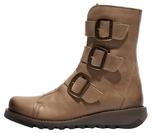 Fly London Damskie botki SCOP110FLY, kolor taupe, 42 EU, brązowy (taupe), 9 UK