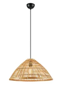 Lampy sufitowe - Słomkowa lampa wisząca boho, do sypialni 108673 z serii CAPELLO - miniaturka - grafika 1