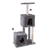 Drapaki dla kotów - Drapak dla kota 57 x 34 x 110 cm szary - miniaturka - grafika 1