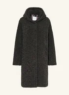 Płaszcze damskie - Rino & Pelle Płaszcz Z Pluszowego Materiału grau - miniaturka - grafika 1