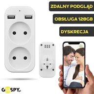 Minikamery i aparaty szpiegowskie - Gniazdko z ukrytą mini Kamera Wi-Fi S3 (Podgląd Zdalny) - miniaturka - grafika 1