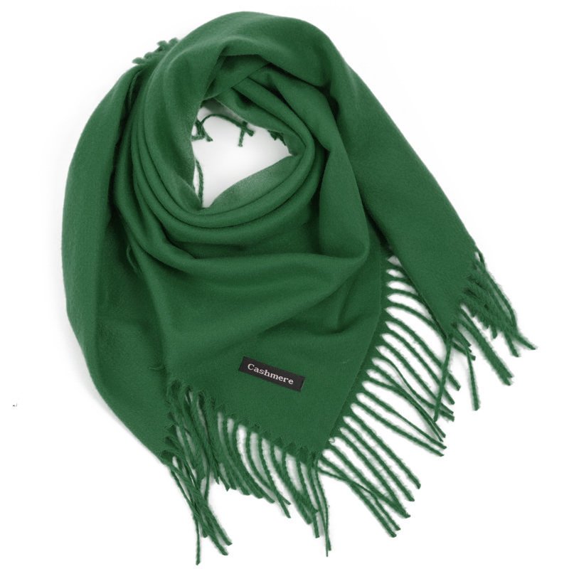 Zielona chusta damska wiskozowa 87x87