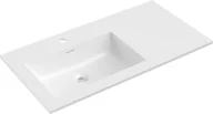 Umywalki - Mexen Otis umywalka wpuszczana w blat lewa 91 x 46,5 cm, biała połysk - 25189000L - miniaturka - grafika 1