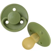 Smoczki uspokajające - Smoczek uspokajający okrągły lateksowy 6m+ Grasshopper / Mininor - miniaturka - grafika 1