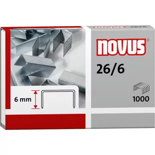 Zszywki NOVUS 26/6 1000szt. 040-0056 - Zszywacze biurowe - miniaturka - grafika 1