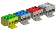 Kostki, złączki, wtyczki - Geberit incobex-elplast szynowa 3-torowa 50mm2 szara ZGX 3x50 niebieska wer2 ENE-00208 - miniaturka - grafika 1